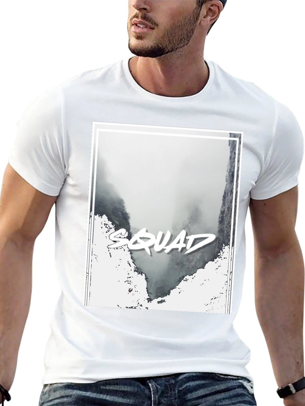 Squad T-Shirt - Black Crew Neck Tee