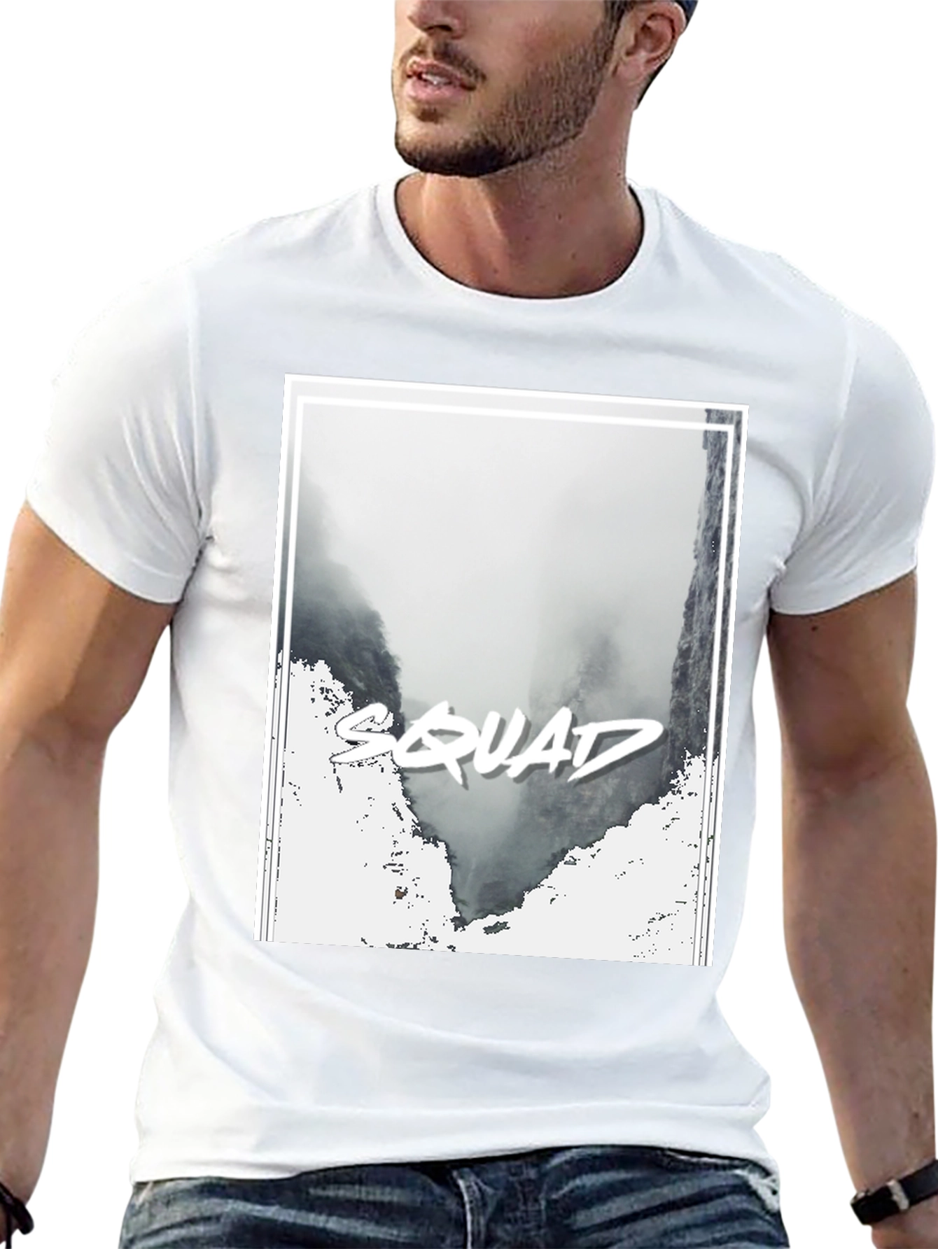 Squad T-Shirt - Black Crew Neck Tee