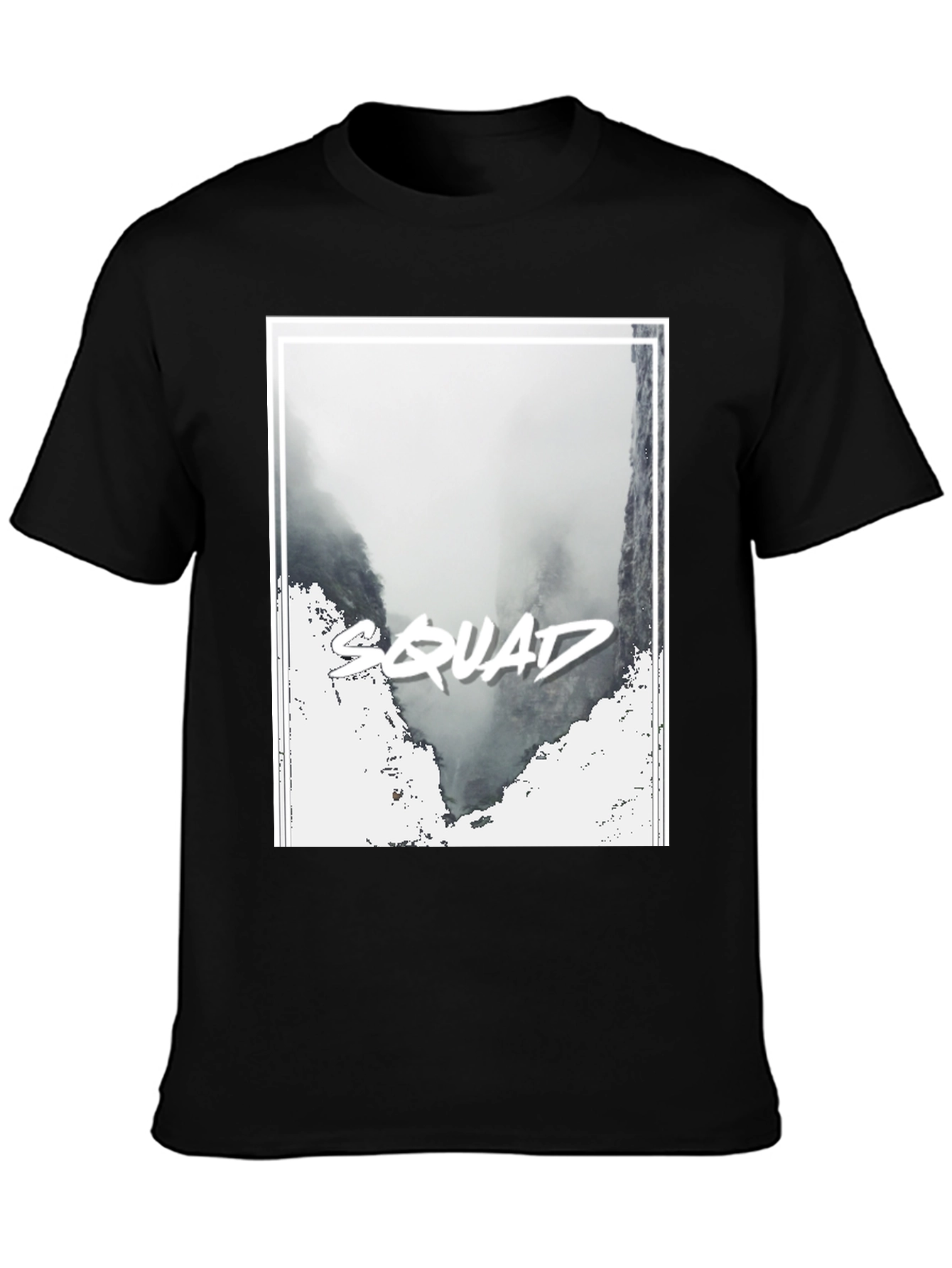 Squad T-Shirt - Black Crew Neck Tee