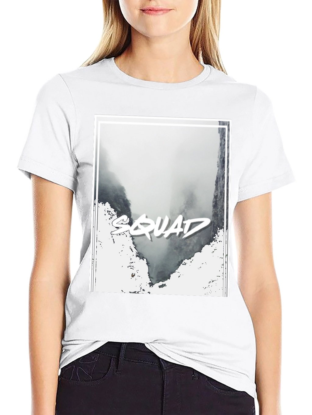 Squad T-Shirt - Black Crew Neck Tee