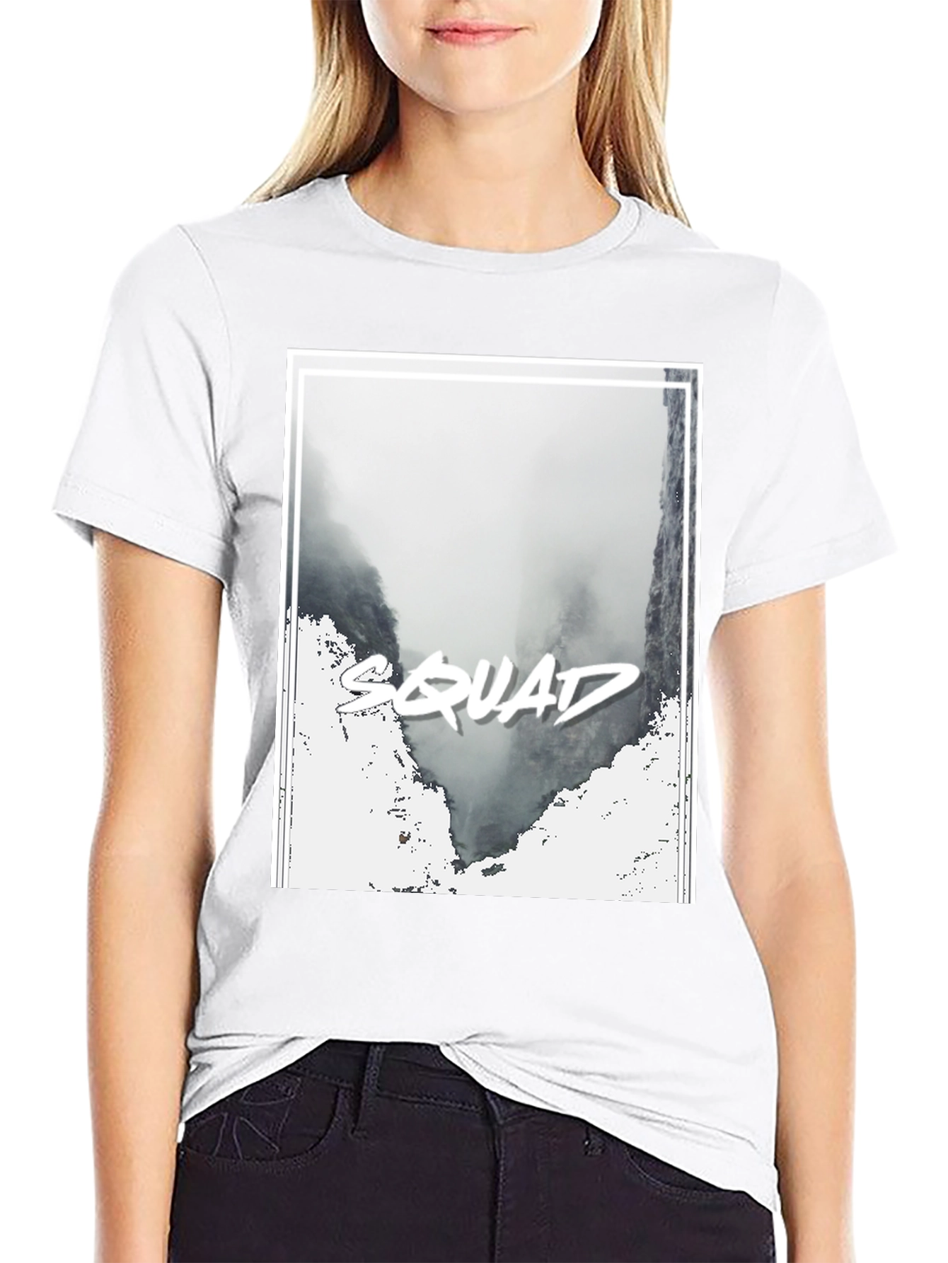 Squad T-Shirt - Black Crew Neck Tee