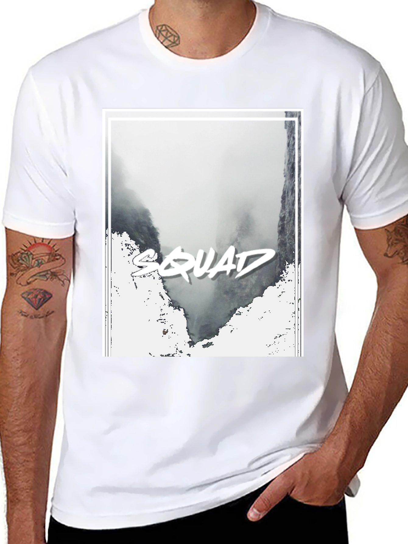 Squad T-Shirt - Black Crew Neck Tee