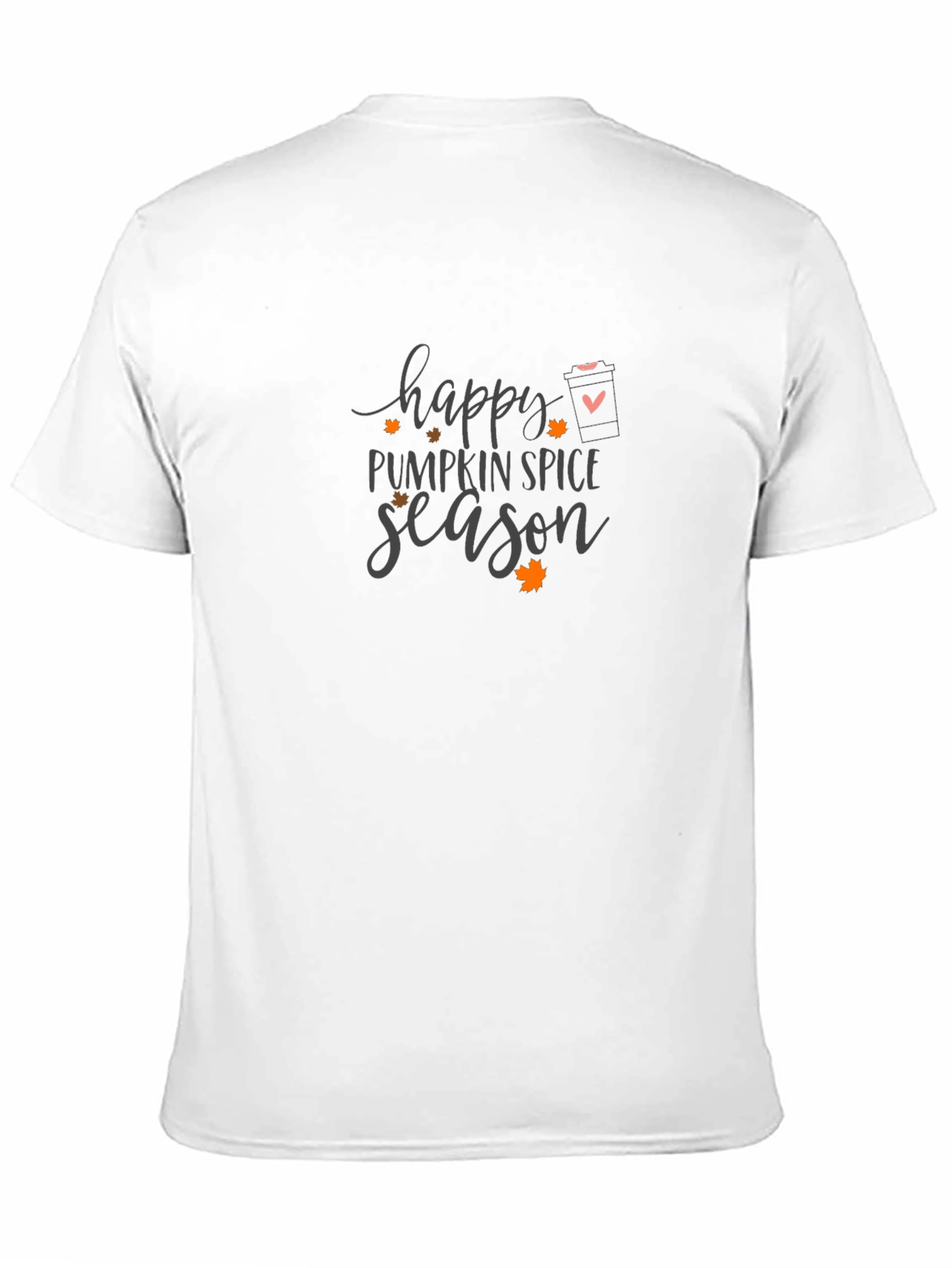 Happy Pumpkin Spice Season Graphic Tee - Black
