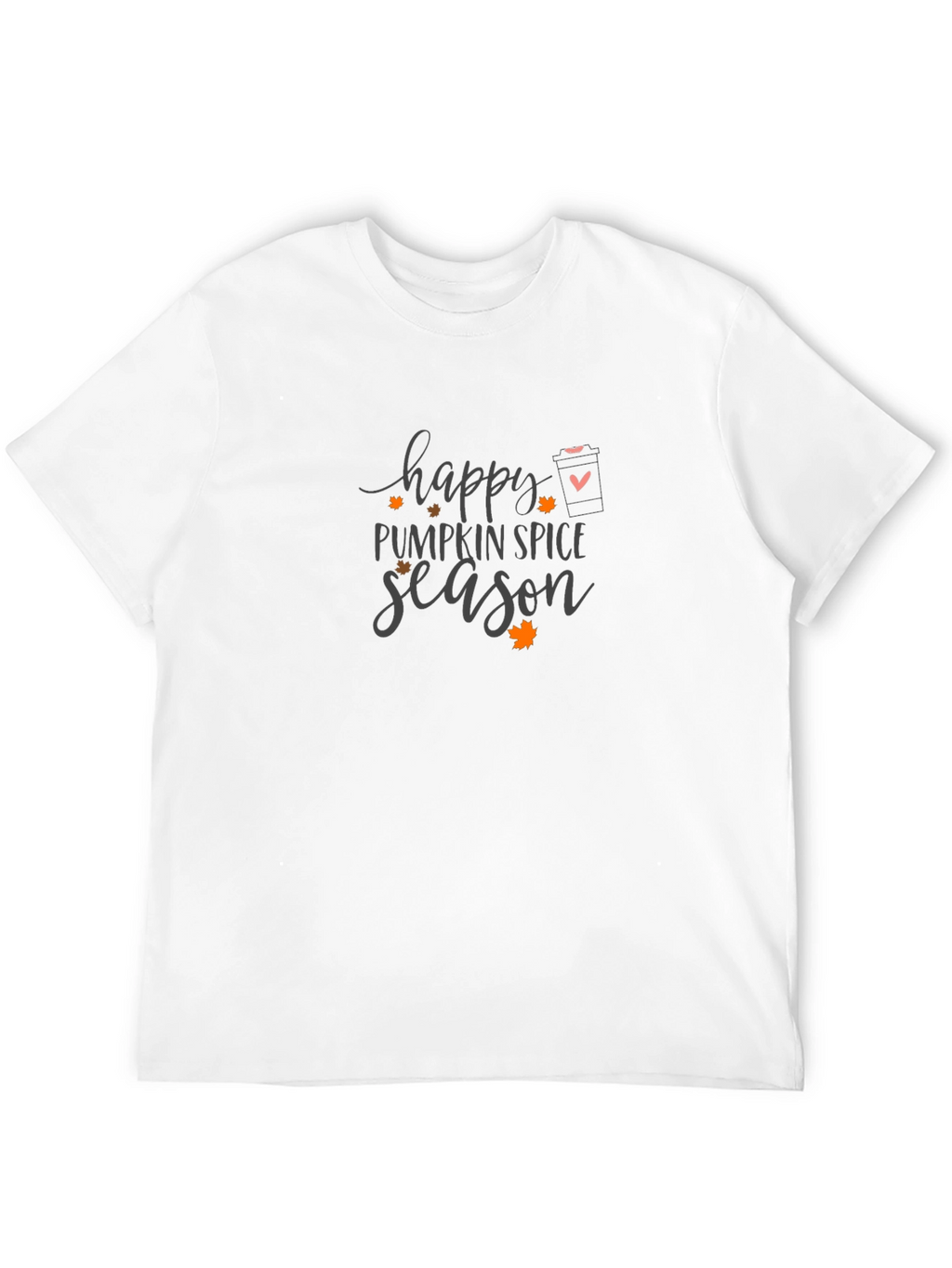 Happy Pumpkin Spice Season Graphic Tee - Black