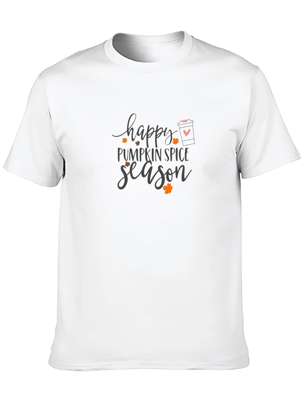 Happy Pumpkin Spice Season Graphic Tee - Black