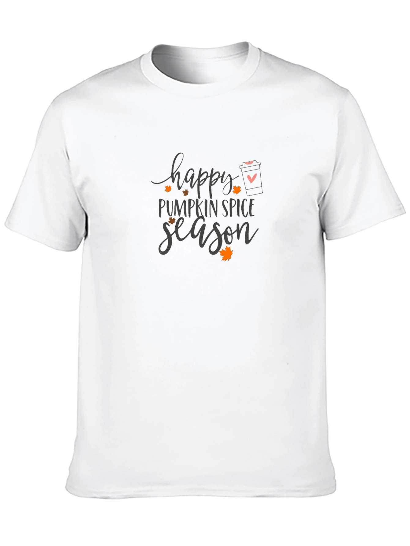 Happy Pumpkin Spice Season Graphic Tee - Black