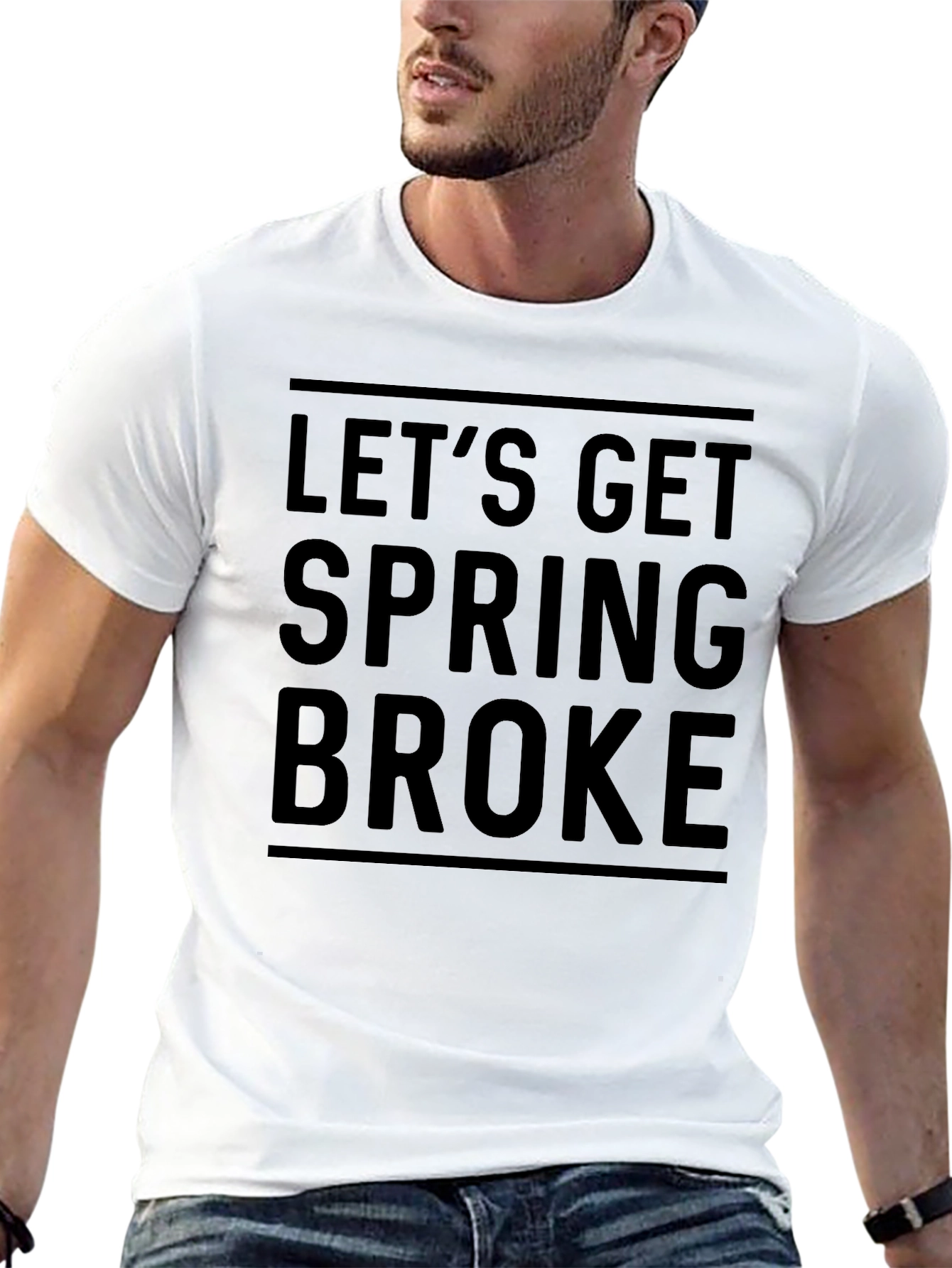 Lets Get Spring Broke Black T-Shirt