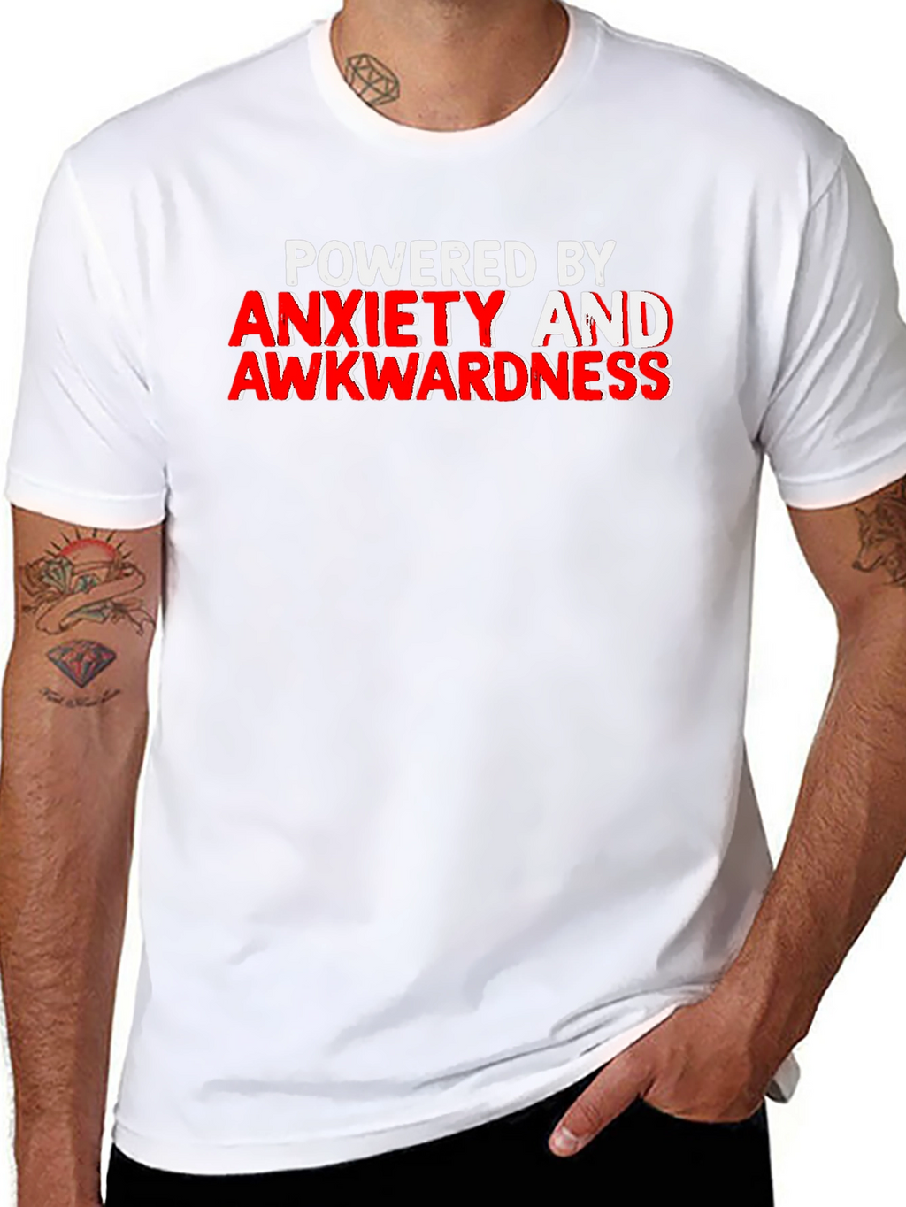 Anxiety & Awkwardness T-Shirt - Funny Slogan Tee