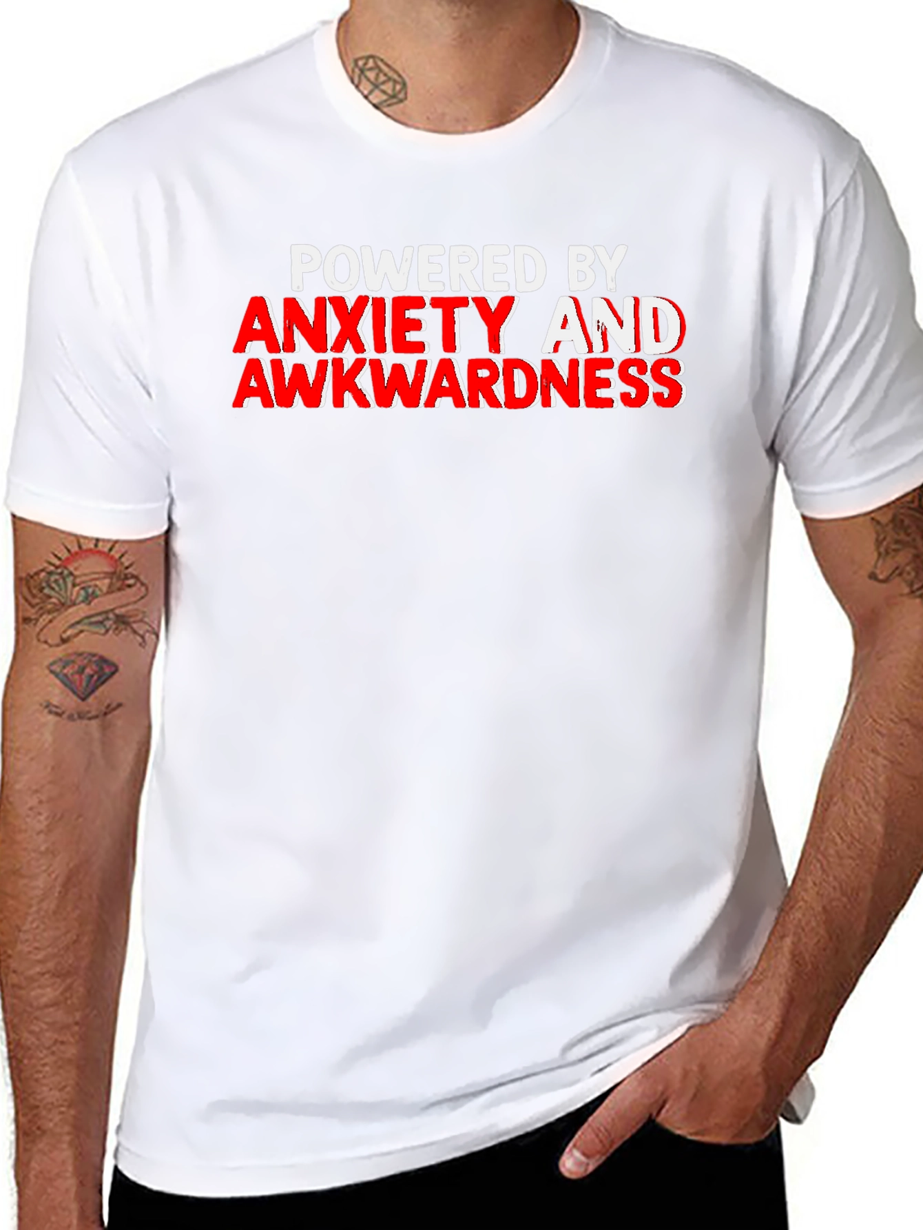 Anxiety & Awkwardness T-Shirt - Funny Slogan Tee