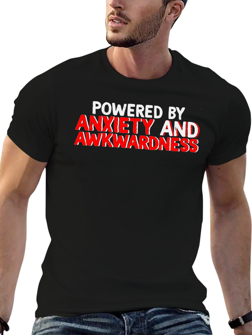 Anxiety & Awkwardness T-Shirt - Funny Slogan Tee