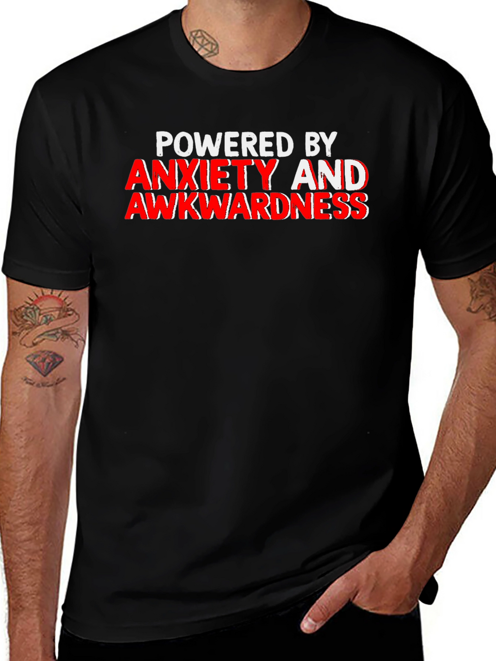 Anxiety & Awkwardness T-Shirt - Funny Slogan Tee