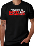 Anxiety & Awkwardness T-Shirt - Funny Slogan Tee