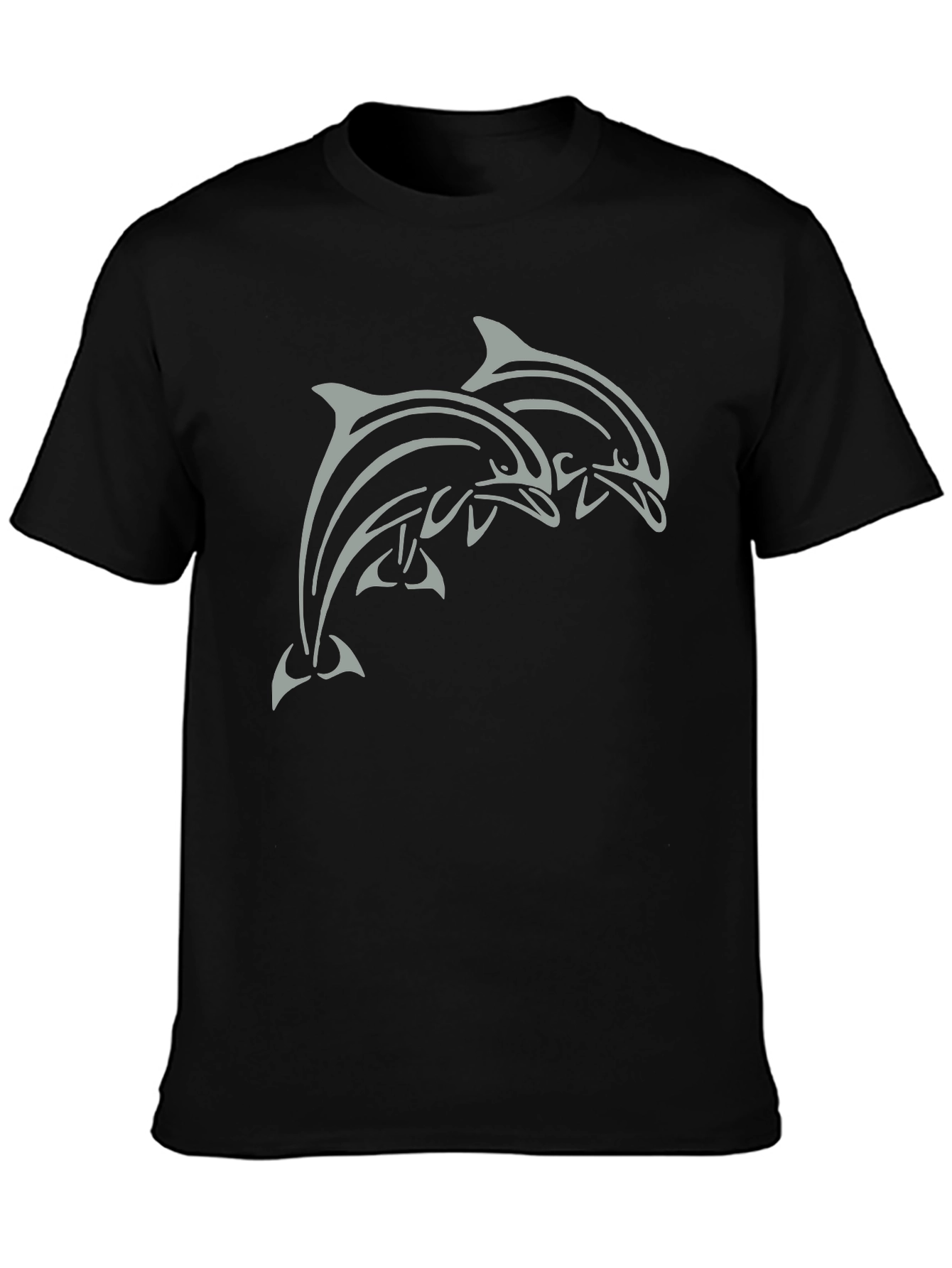 Dolphin Duo Black T-Shirt