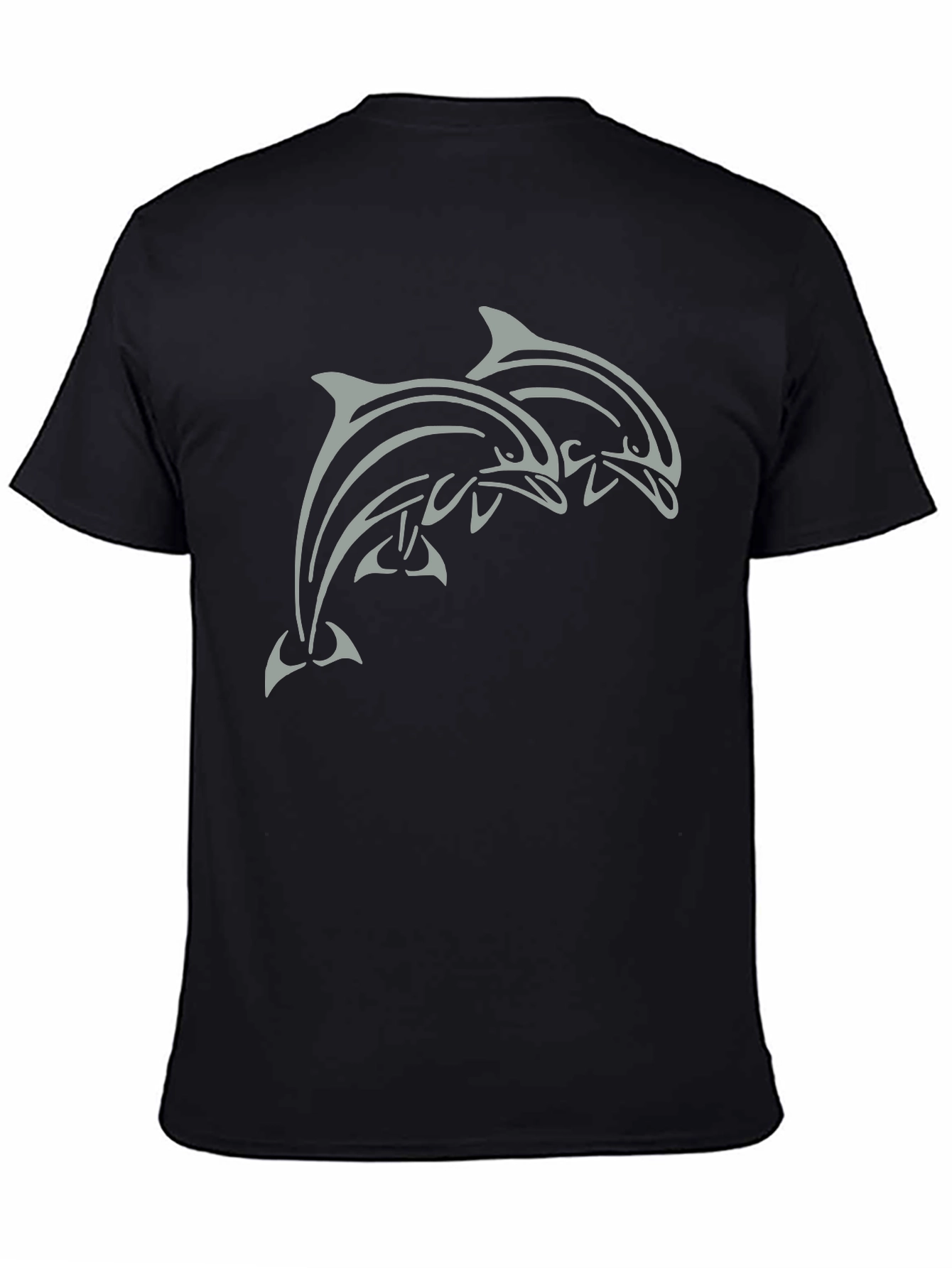 Dolphin Duo Black T-Shirt