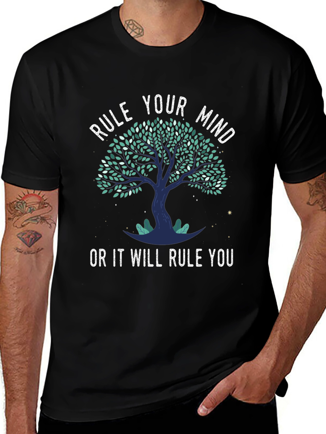 Rule Your Mind Tree Graphic Tee