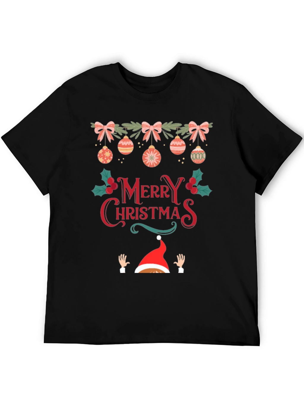 Festive Merry Christmas Graphic Tee