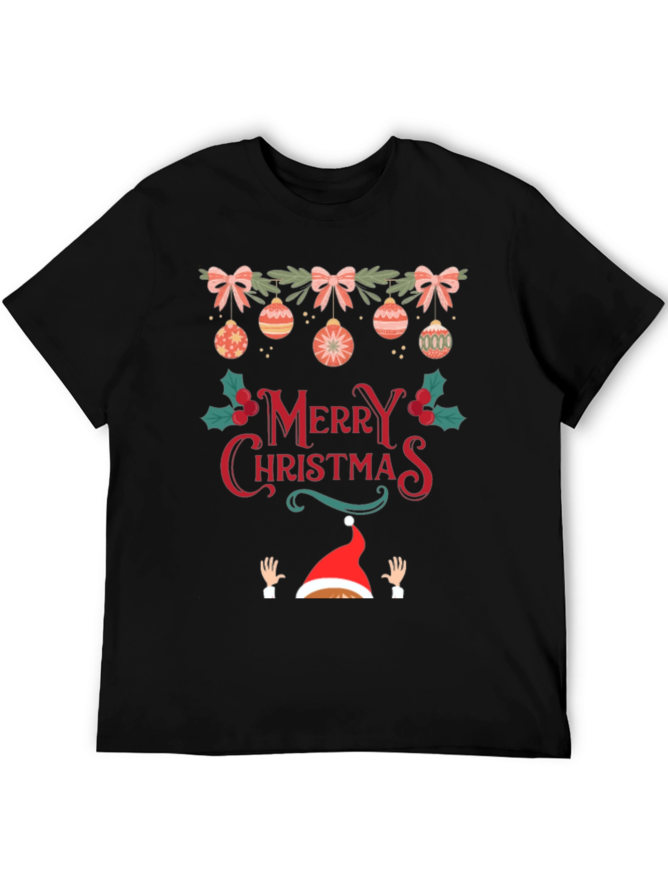 Festive Merry Christmas Graphic Tee