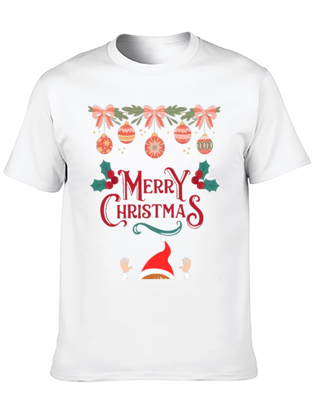Festive Merry Christmas Graphic Tee