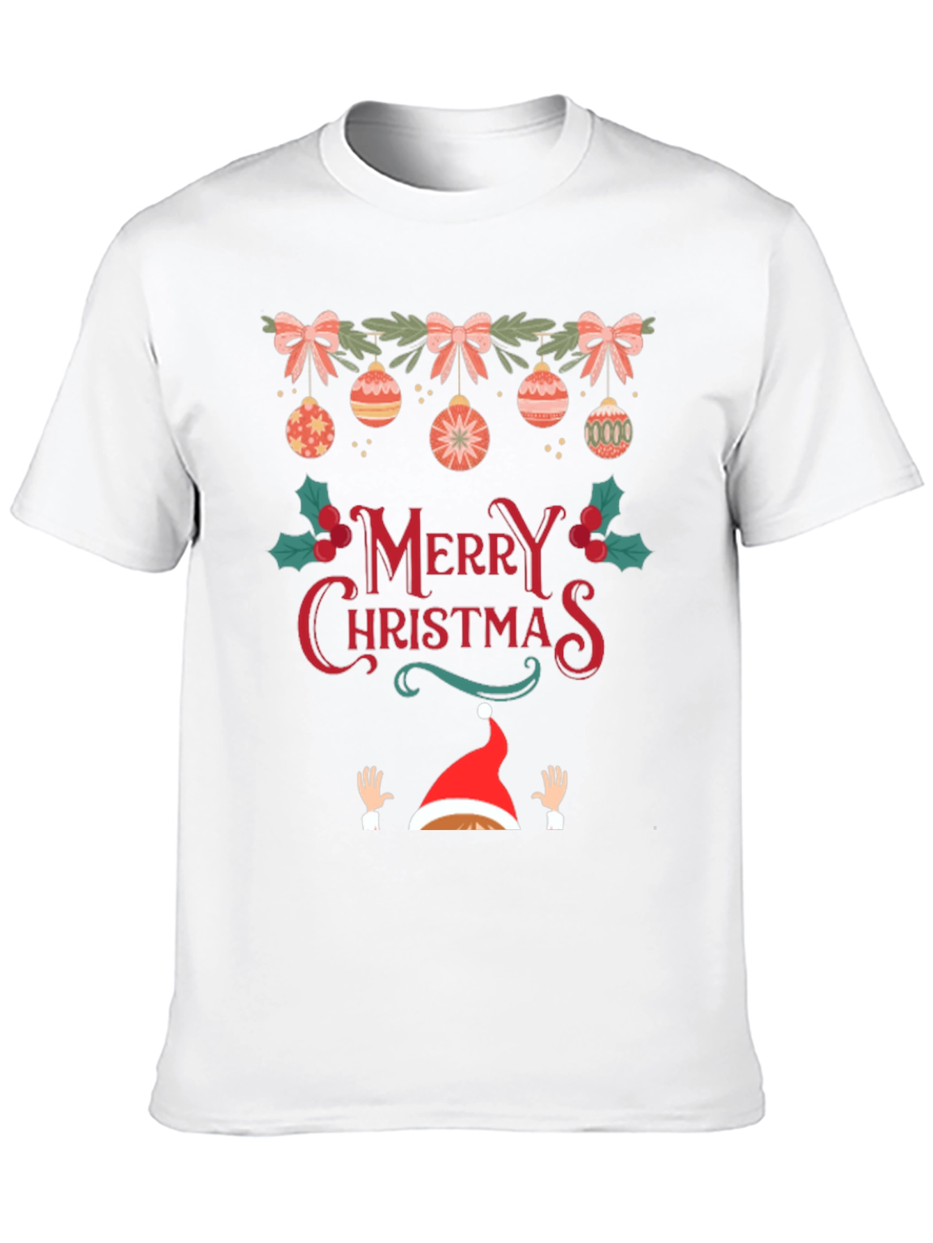 Festive Merry Christmas Graphic Tee