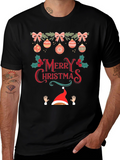 Festive Merry Christmas Graphic Tee