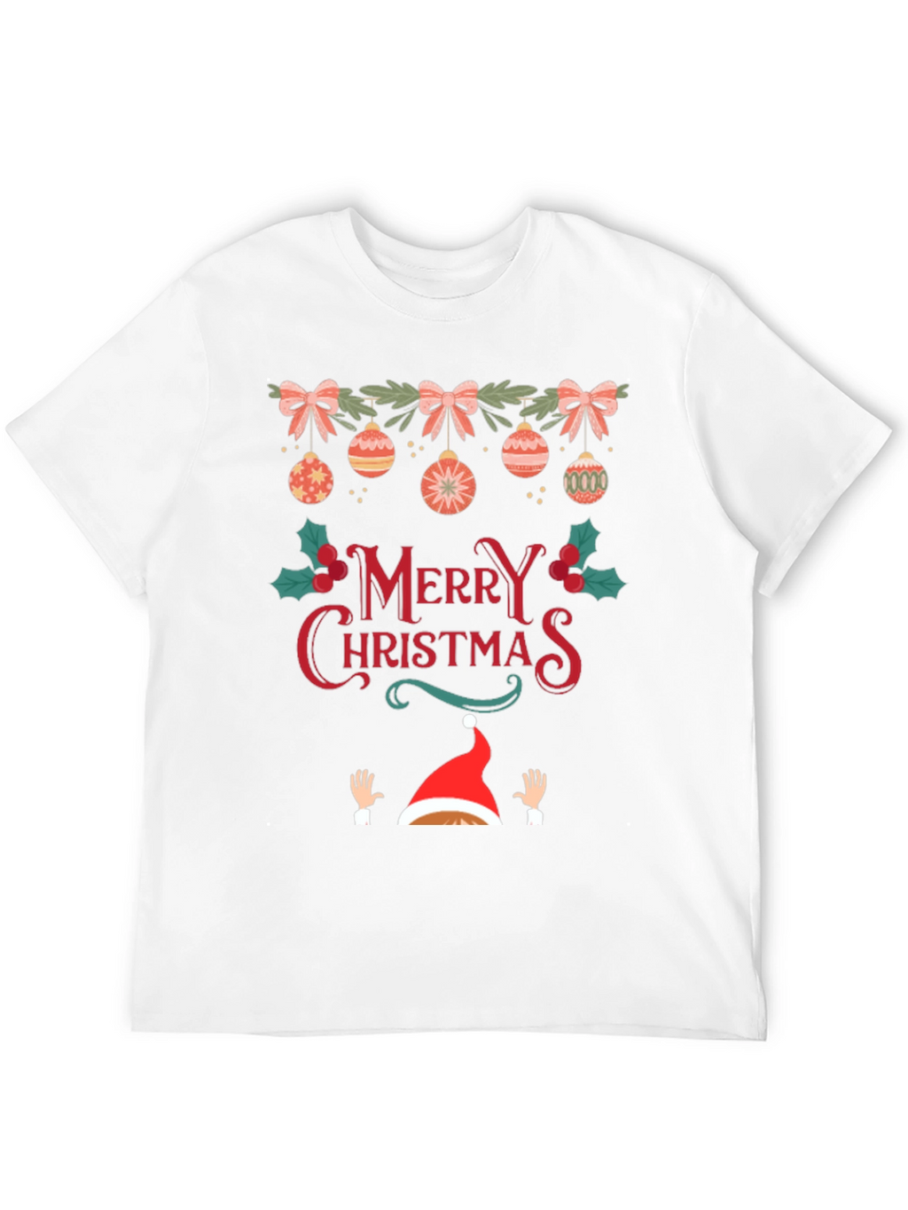 Festive Merry Christmas Graphic Tee