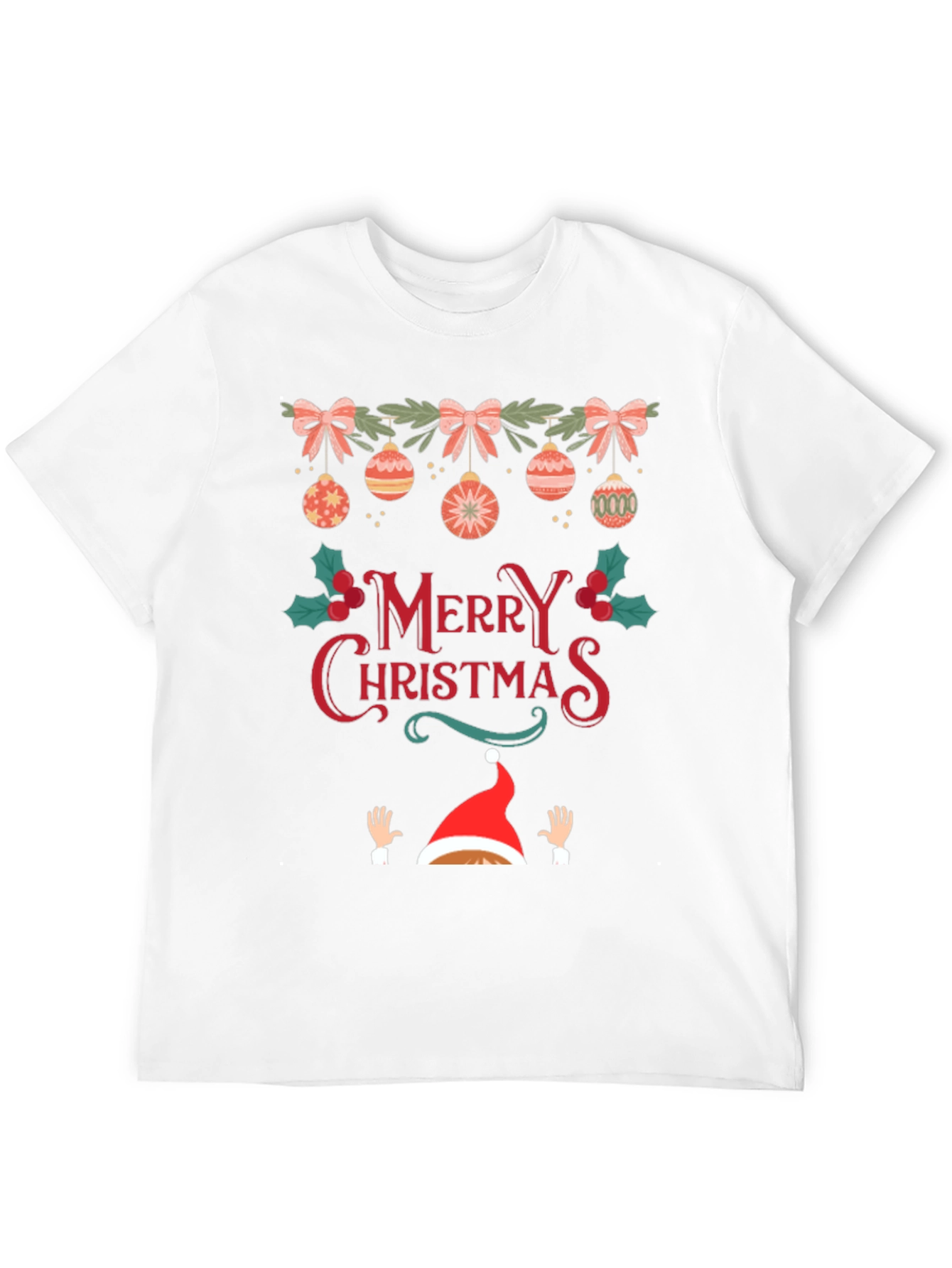 Festive Merry Christmas Graphic Tee