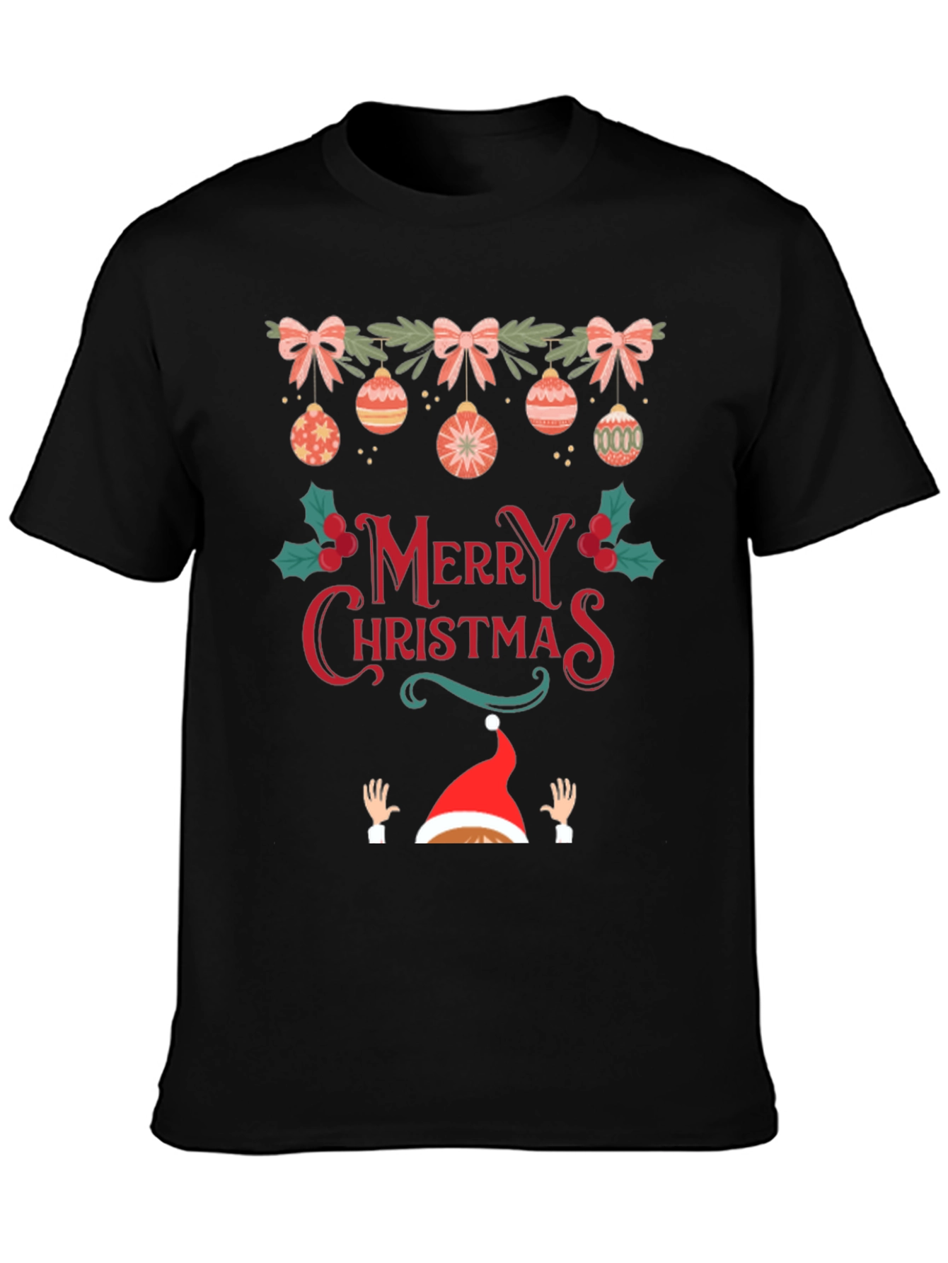 Festive Merry Christmas Graphic Tee
