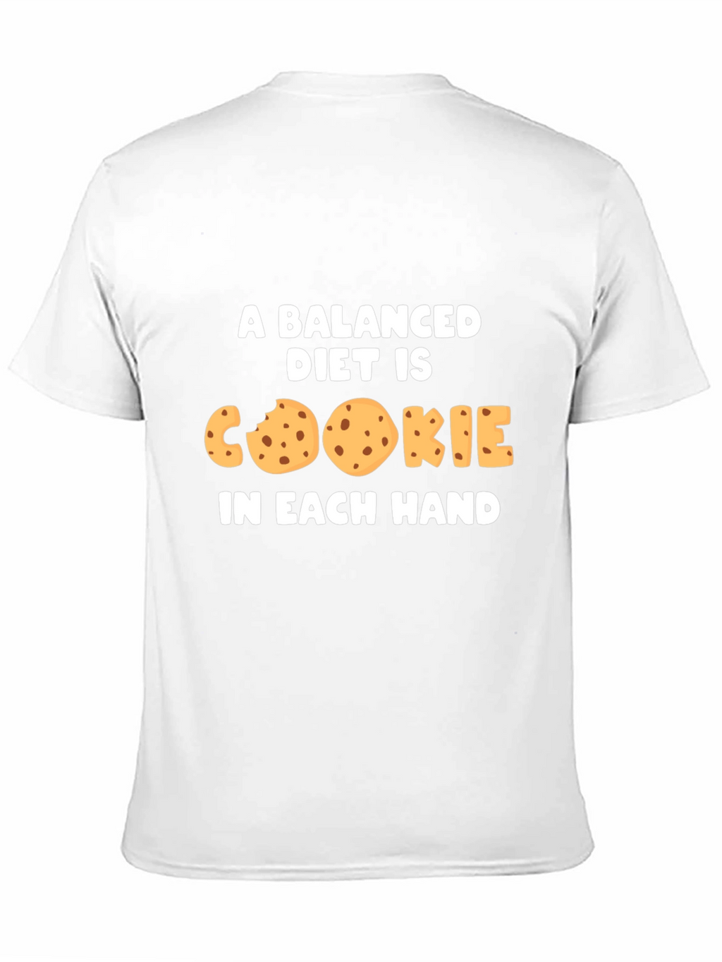 Balanced Diet Cookie Humor Graphic T-Shirt