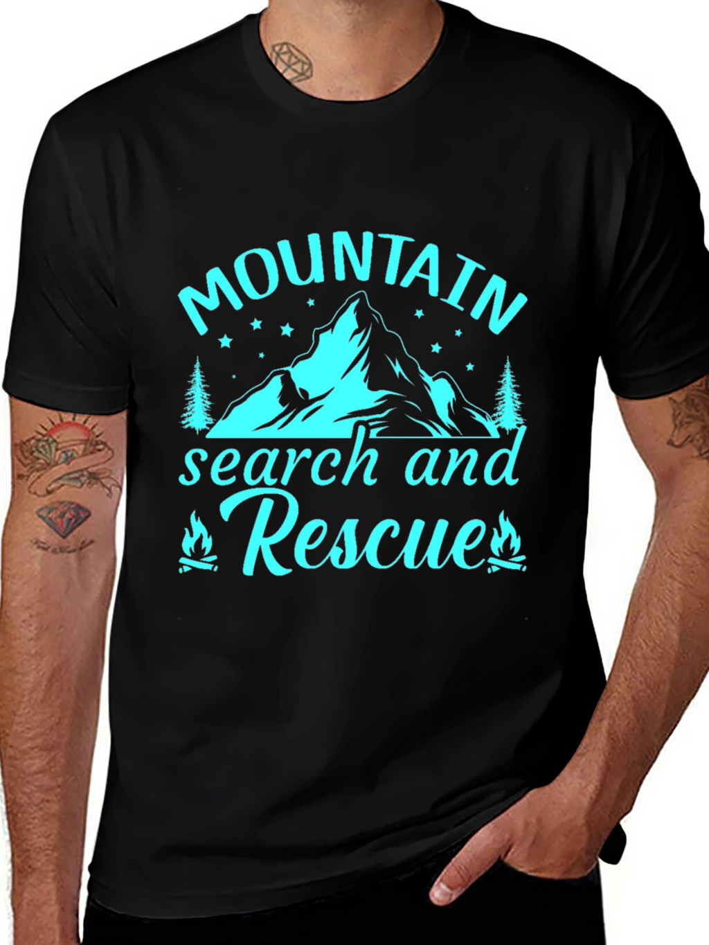 Mountain Search and Rescue Graphic T-Shirt