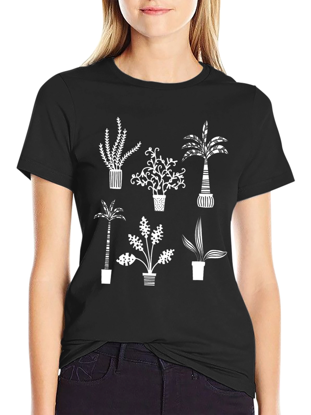 Botanical Print Tee - Modern Plant Lovers T-Shirt