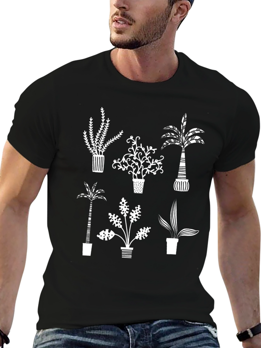 Botanical Print Tee - Modern Plant Lovers T-Shirt