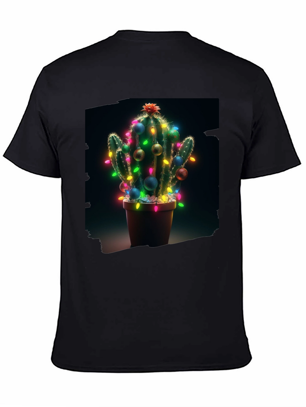 Festive Cactus T-Shirt - Holiday Cheer