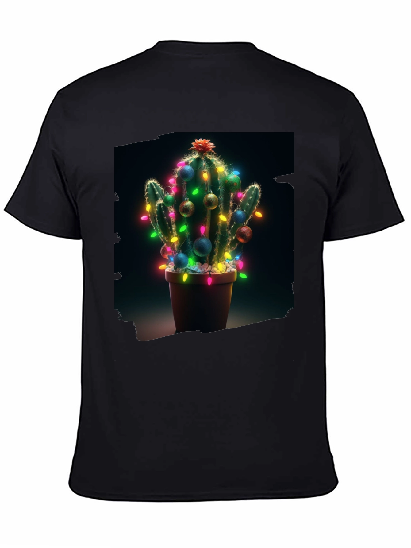 Festive Cactus T-Shirt - Holiday Cheer