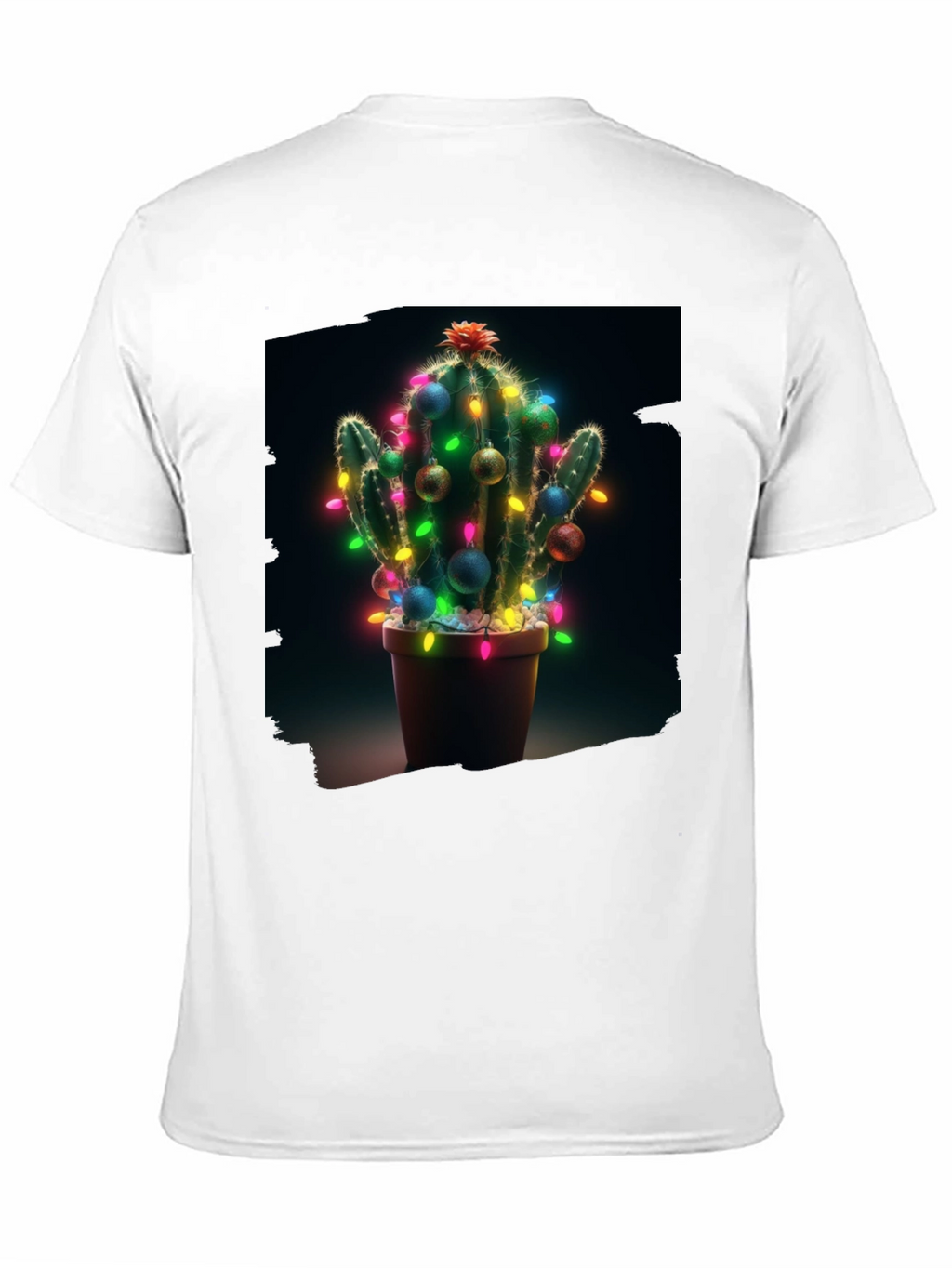 Festive Cactus T-Shirt - Holiday Cheer