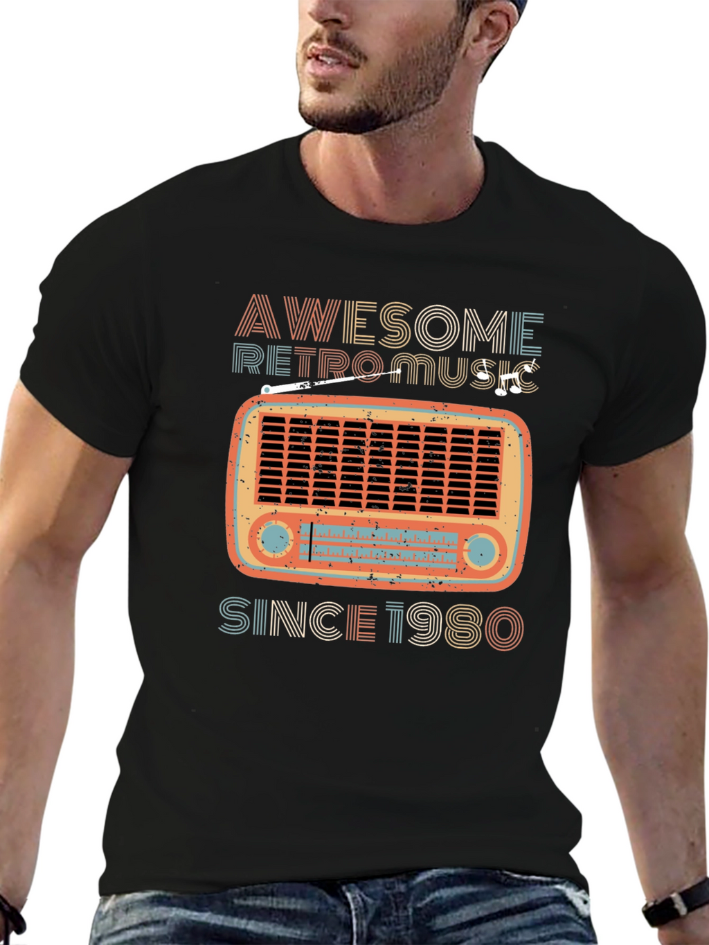 Awesome Retro Music Since 1980 T-Shirt