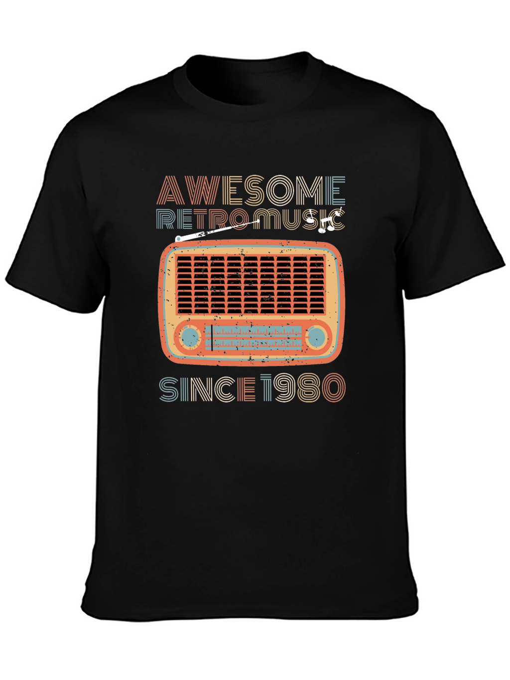 Awesome Retro Music Since 1980 T-Shirt