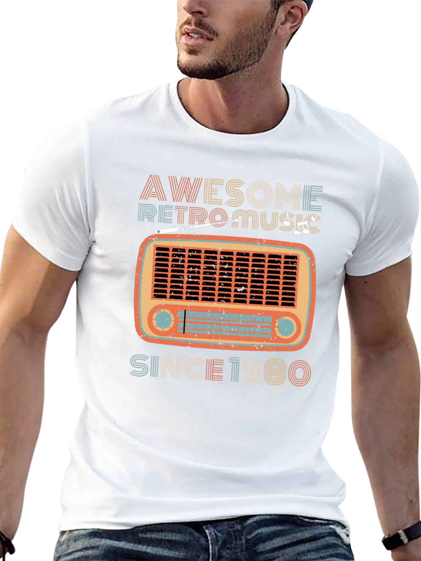 Awesome Retro Music Since 1980 T-Shirt