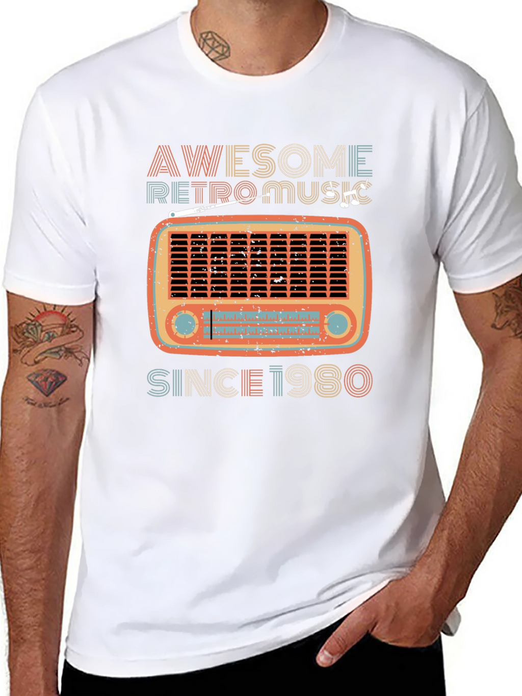 Awesome Retro Music Since 1980 T-Shirt