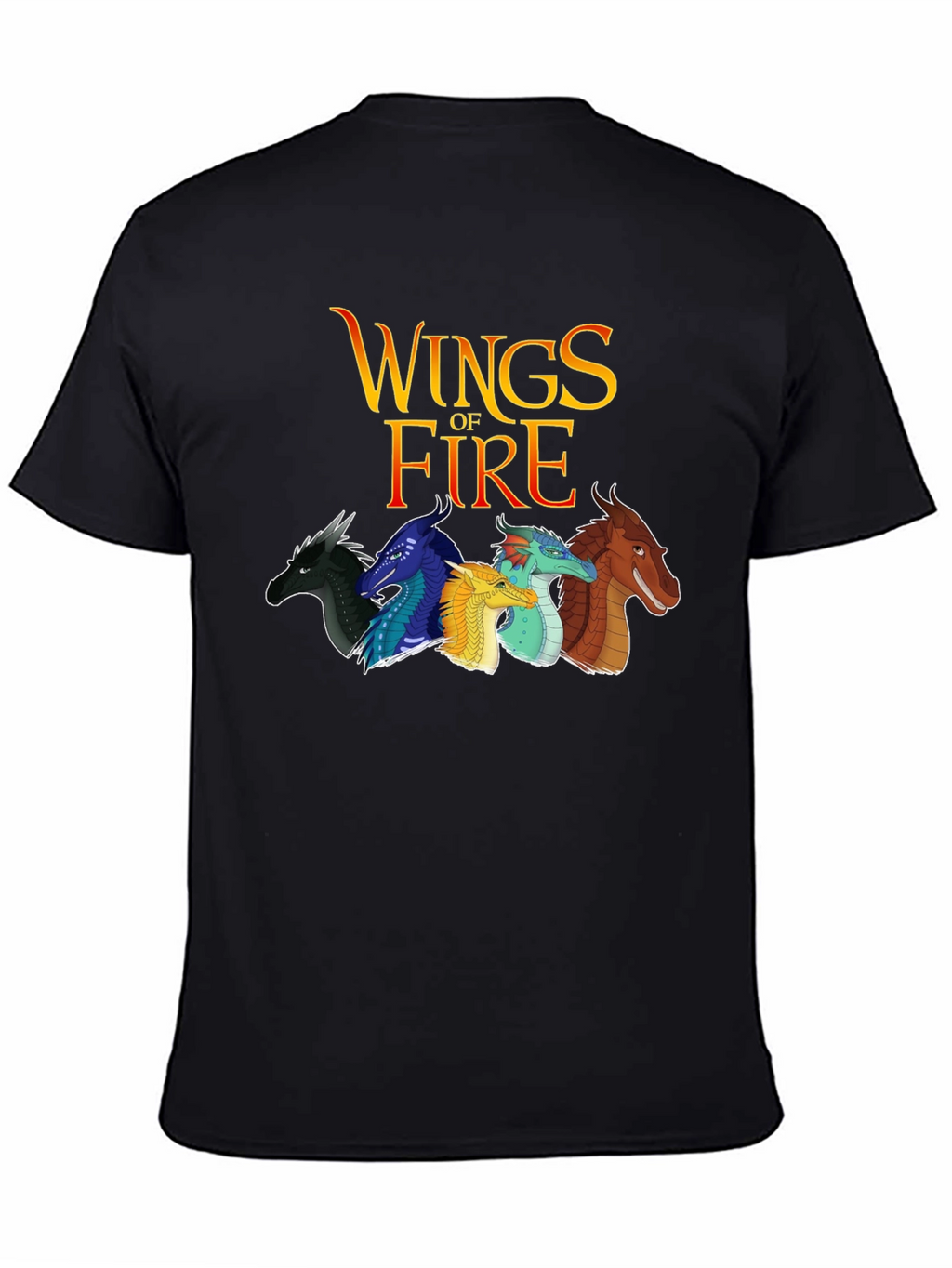Wings of Fire Graphic Tee - Black Cotton Blend