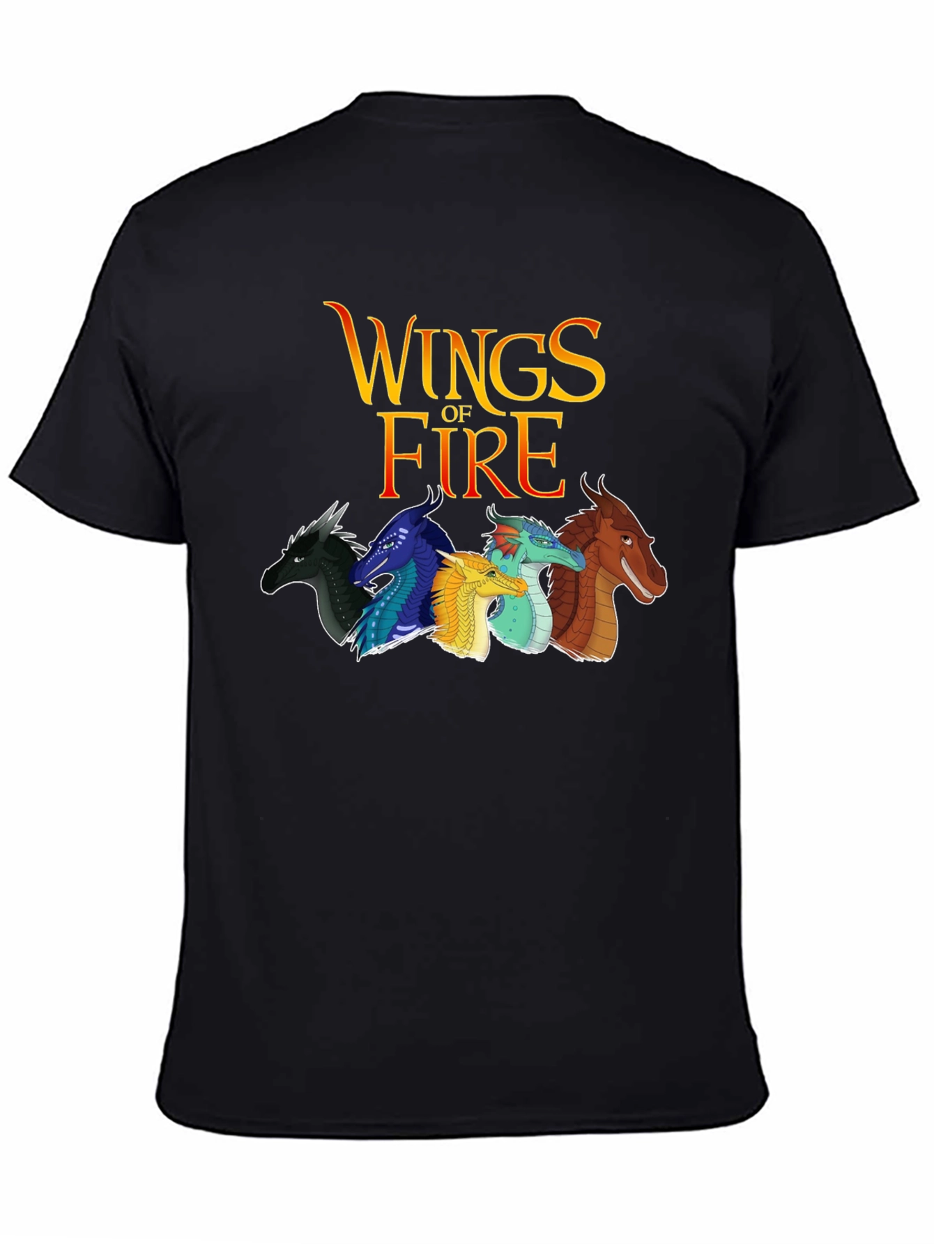 Wings of Fire Graphic Tee - Black Cotton Blend