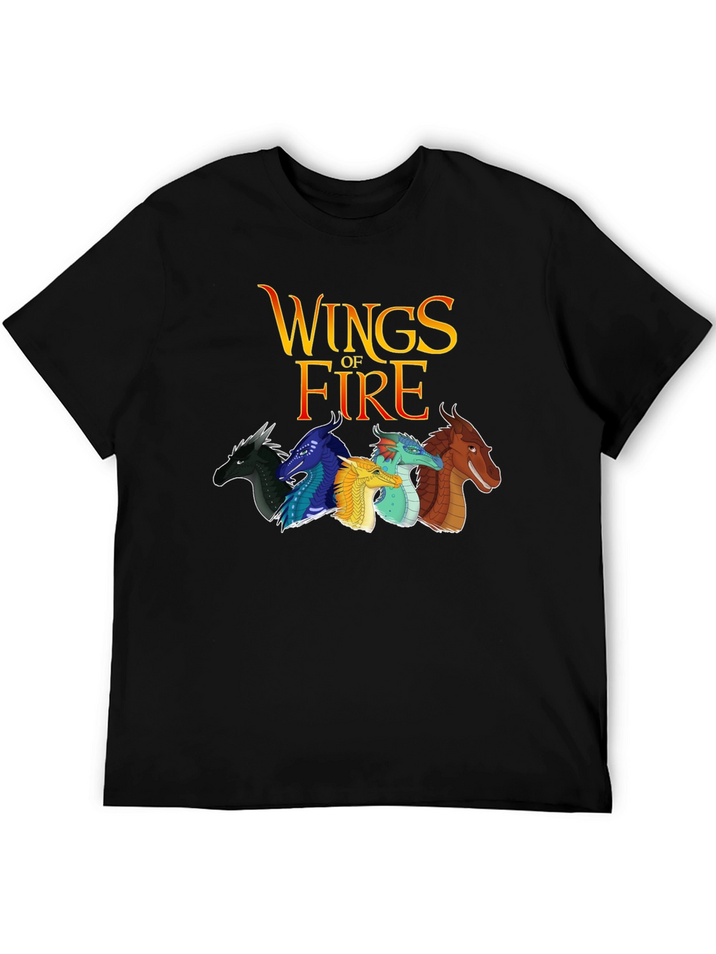 Wings of Fire Graphic Tee - Black Cotton Blend