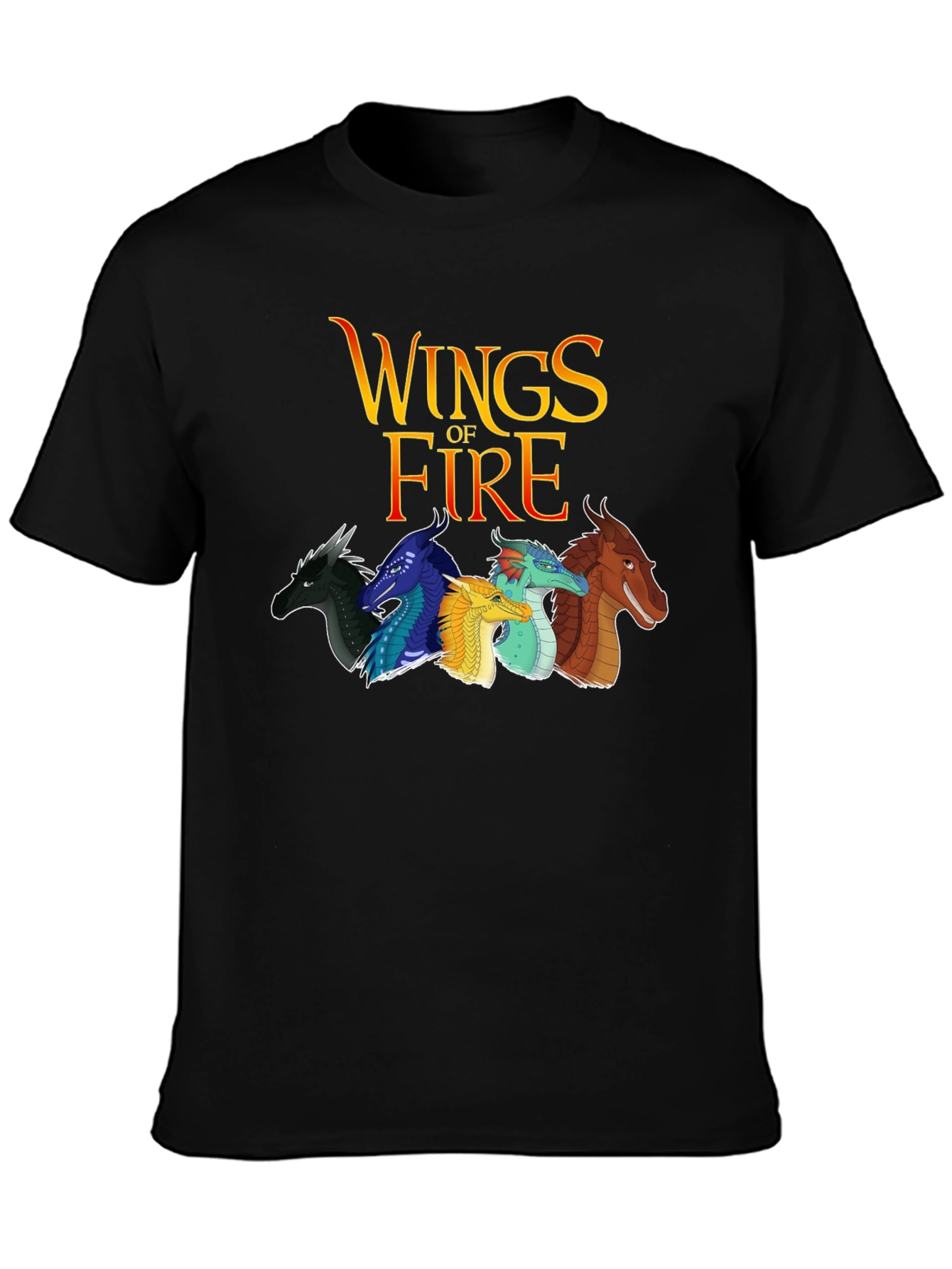 Wings of Fire Graphic Tee - Black Cotton Blend
