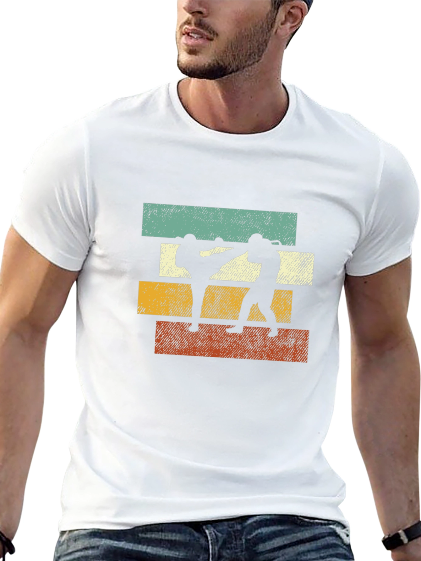 Retro Martial Arts Graphic Tee - Black