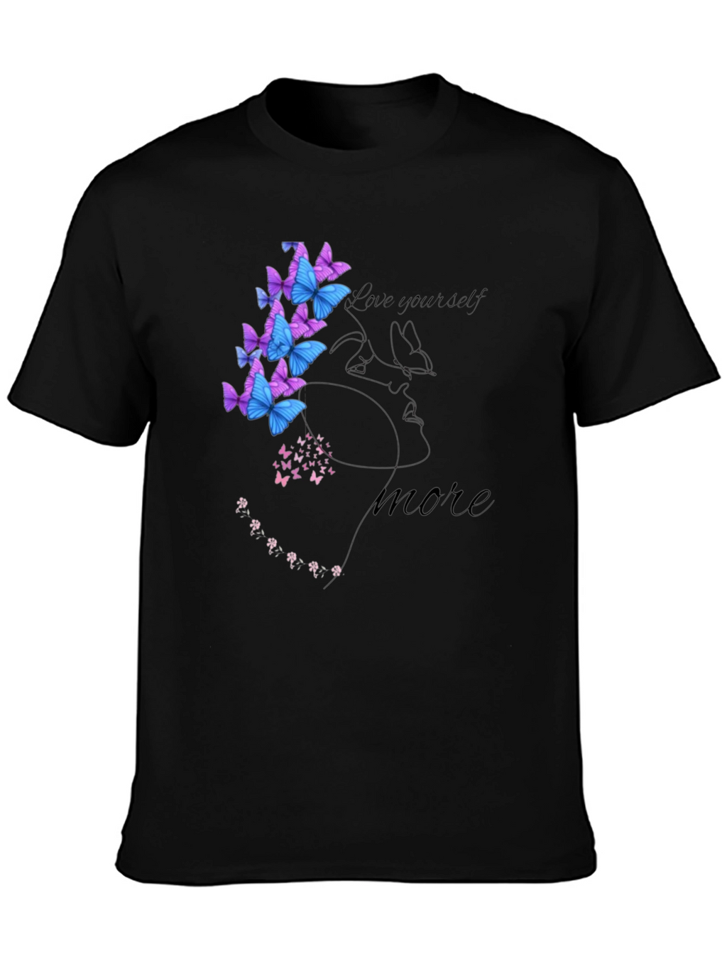 Love Yourself Semicolon Butterfly Graphic Tee