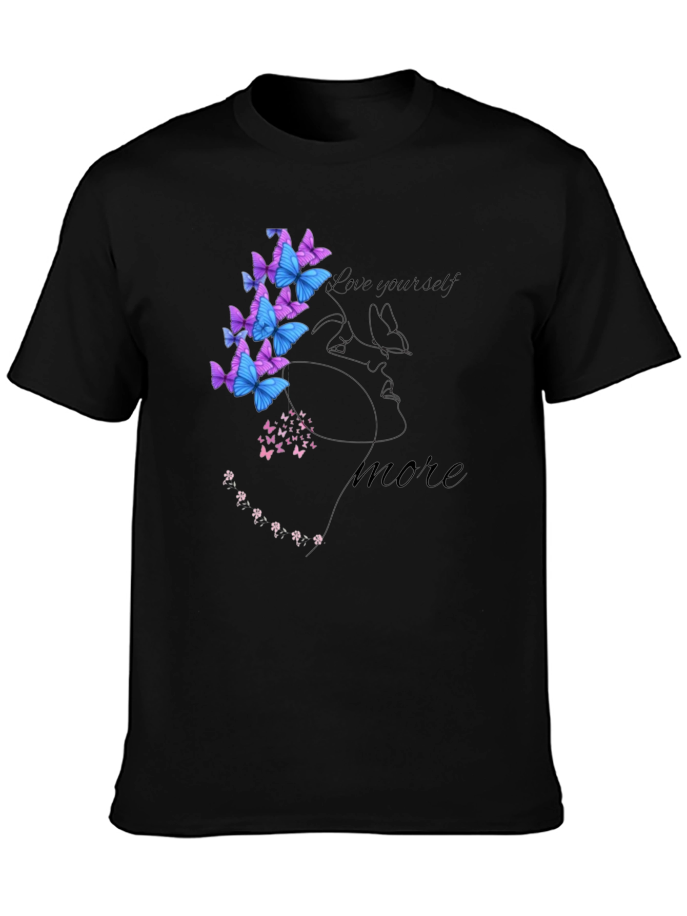 Love Yourself Semicolon Butterfly Graphic Tee