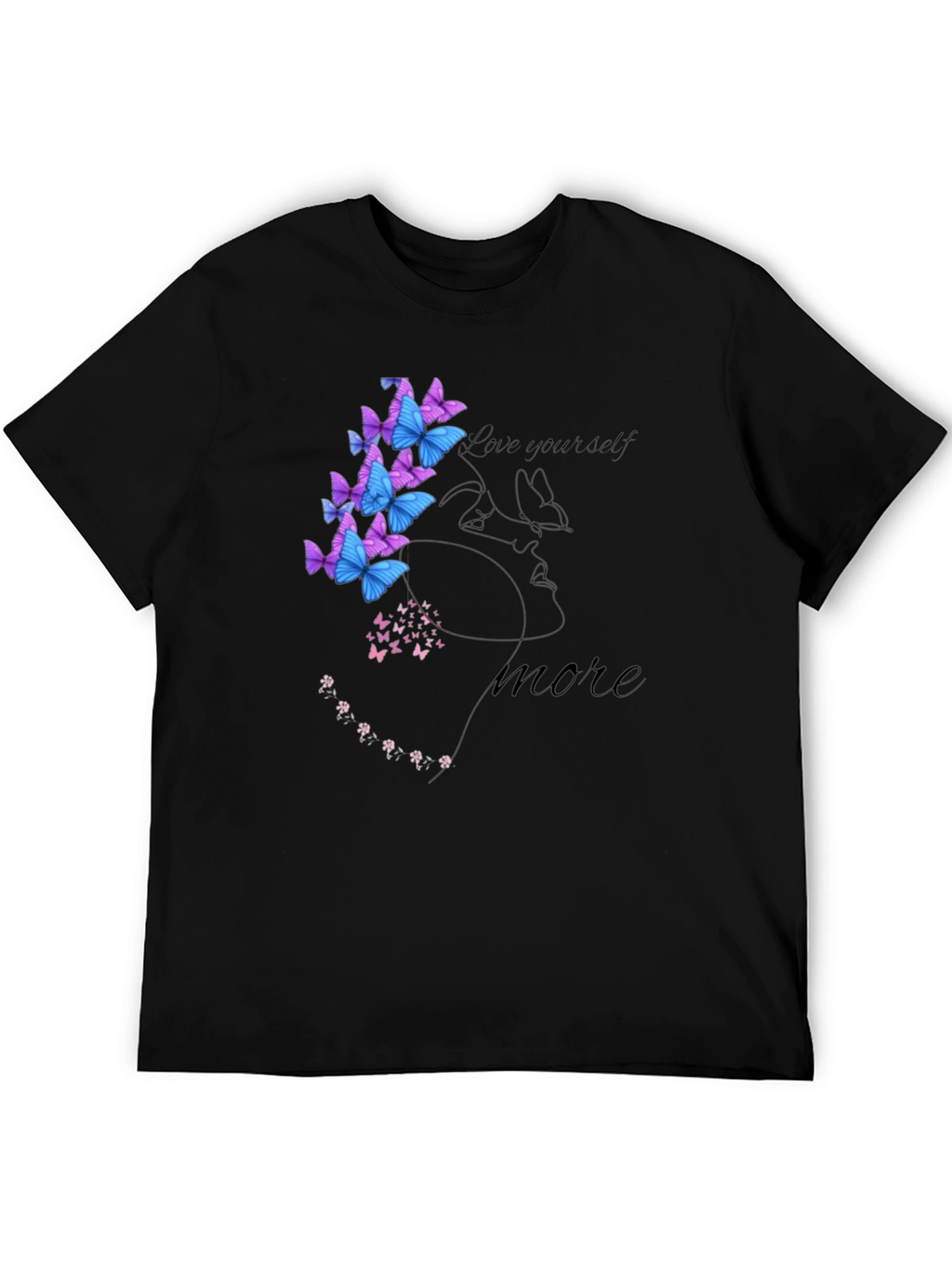 Love Yourself Semicolon Butterfly Graphic Tee