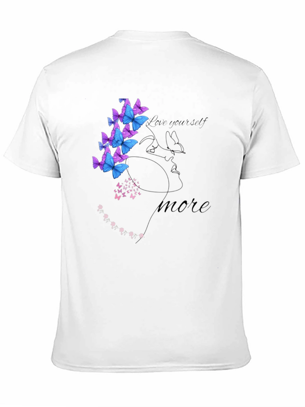 Love Yourself Semicolon Butterfly Graphic Tee