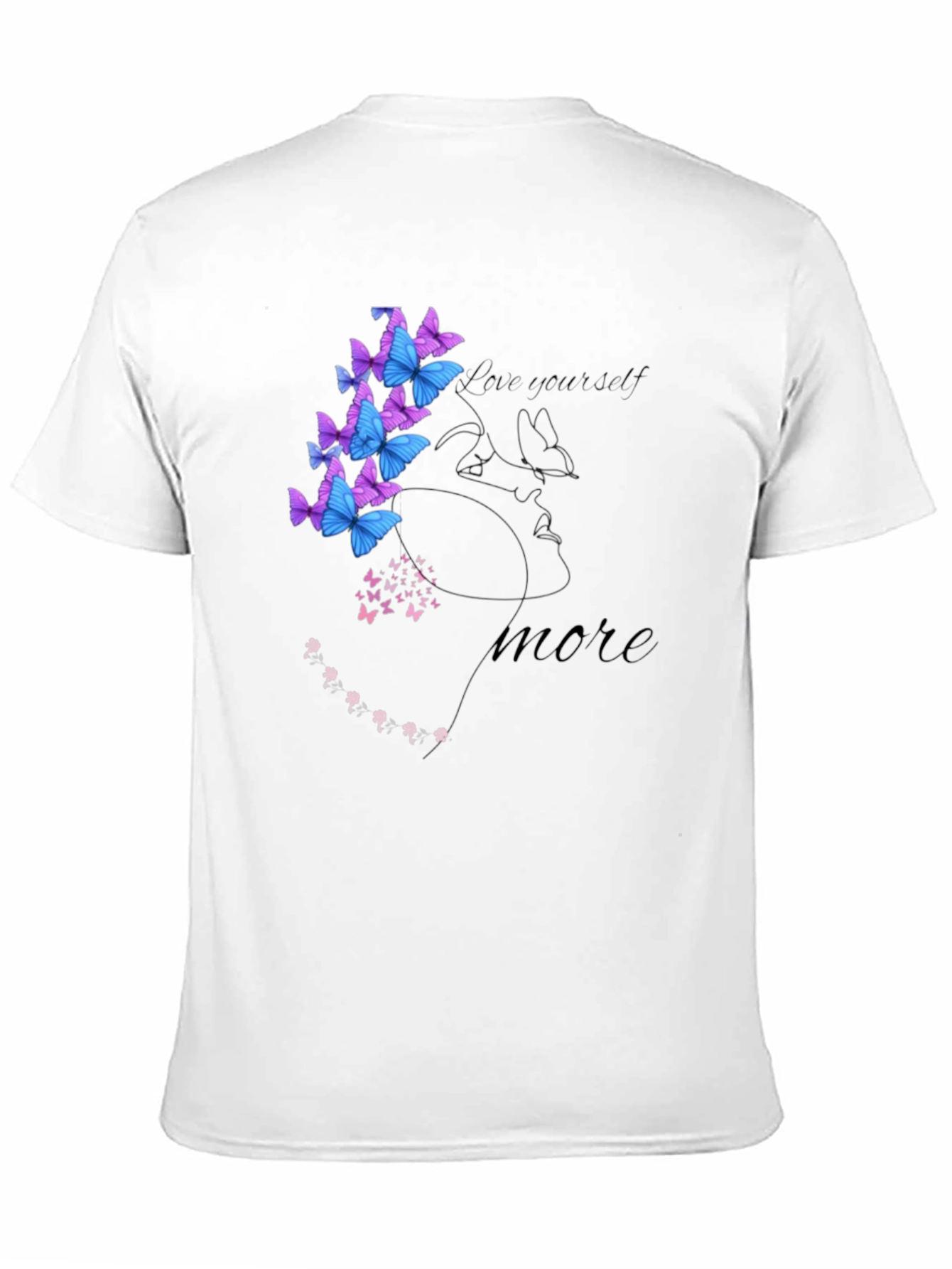 Love Yourself Semicolon Butterfly Graphic Tee