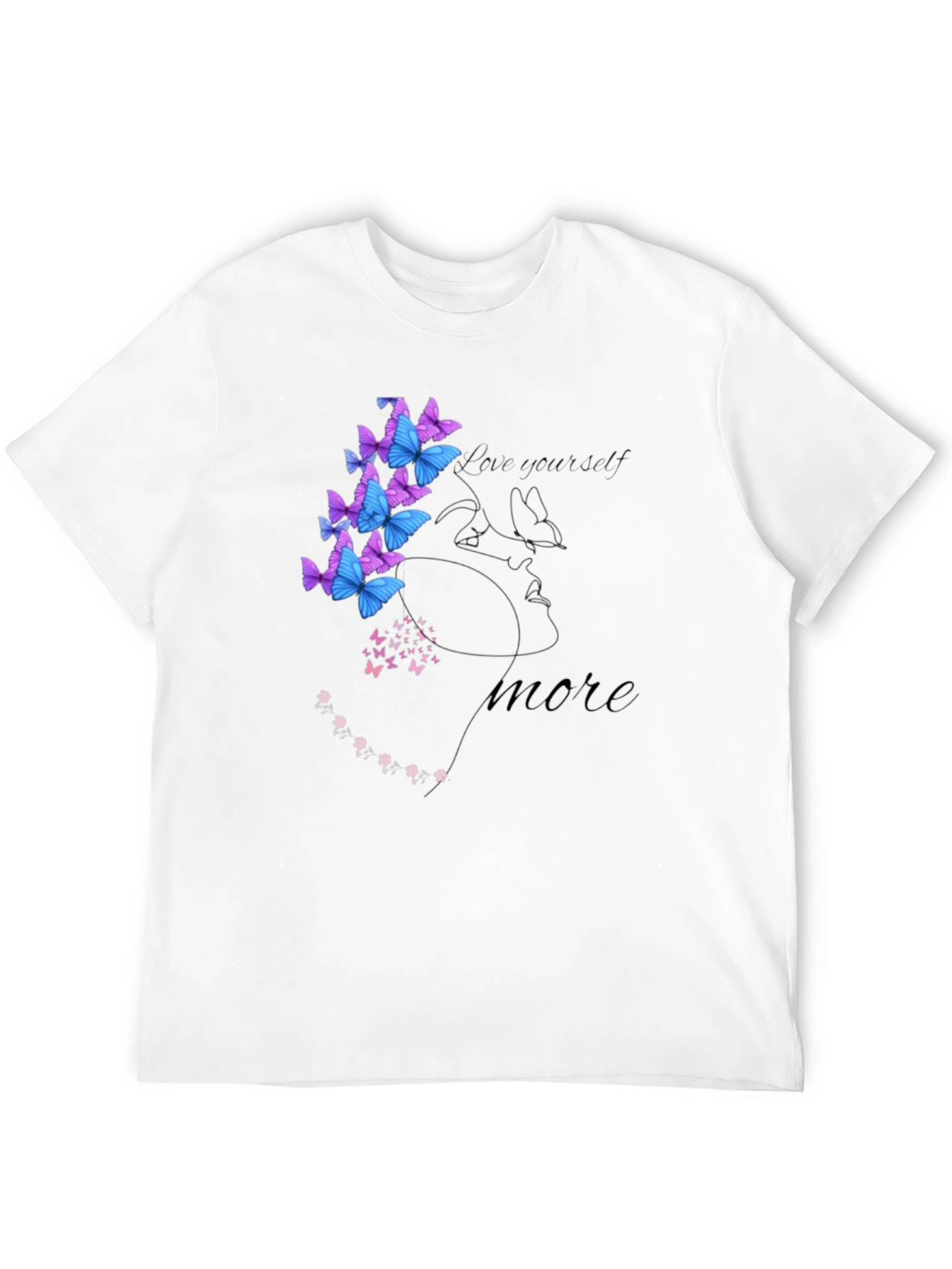 Love Yourself Semicolon Butterfly Graphic Tee