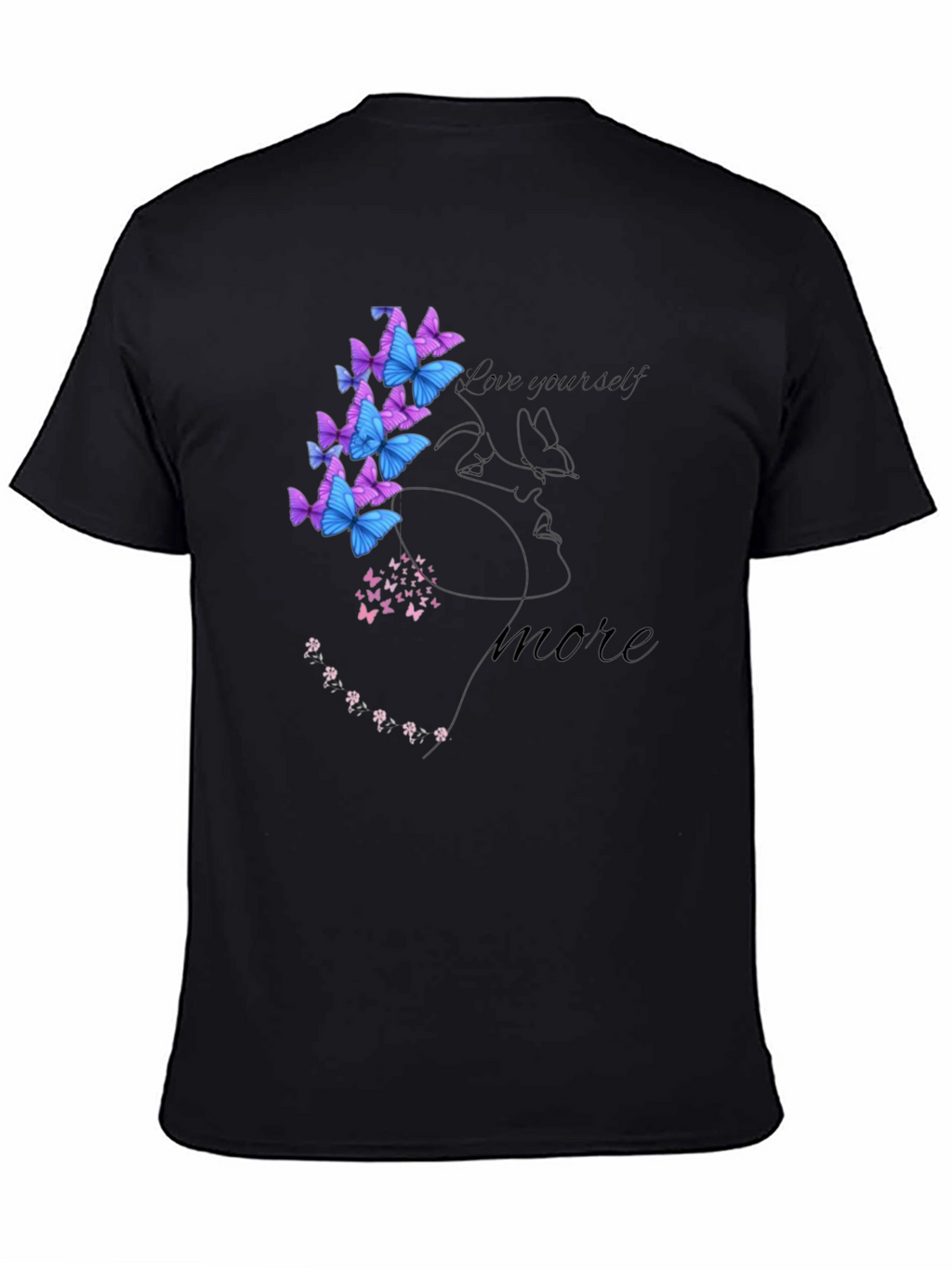 Love Yourself Semicolon Butterfly Graphic Tee